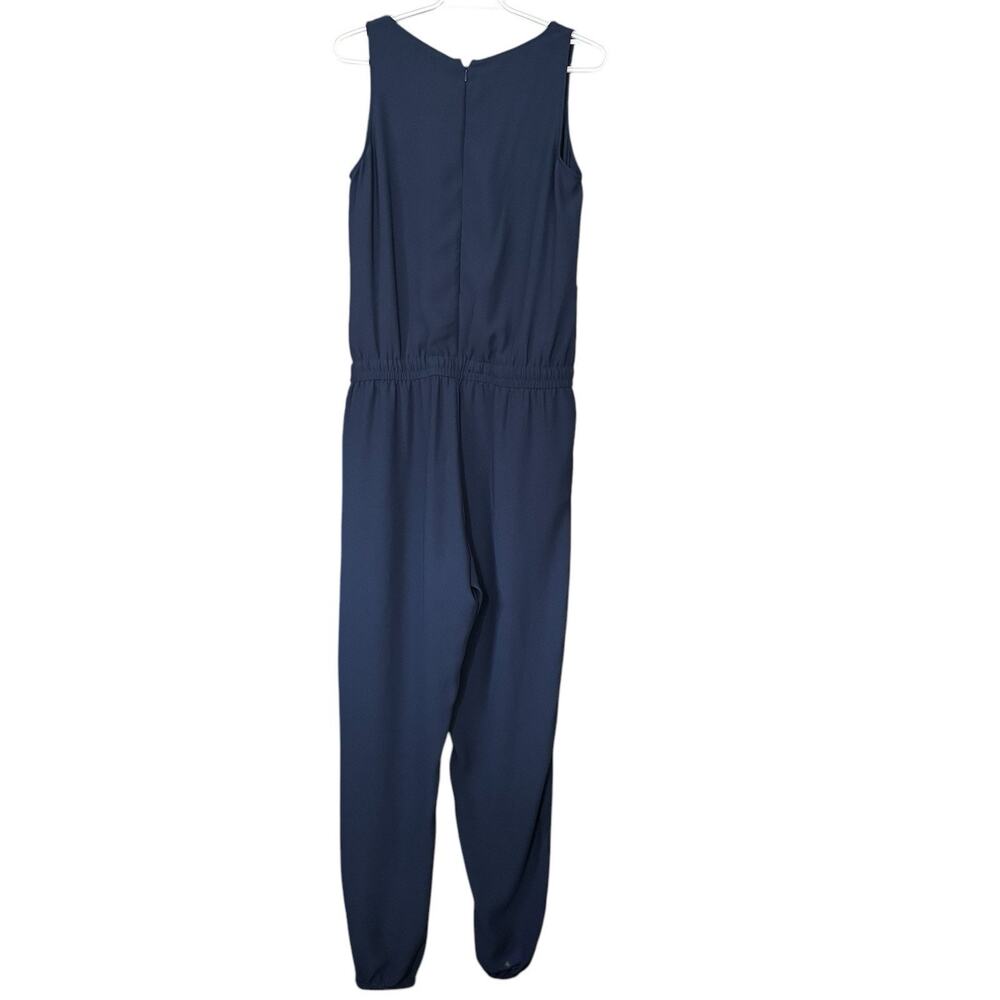 Cabi French Navy Jumpsuit S Minimal Simple Coastal Modern Boardroom - Picture 3 of 7
